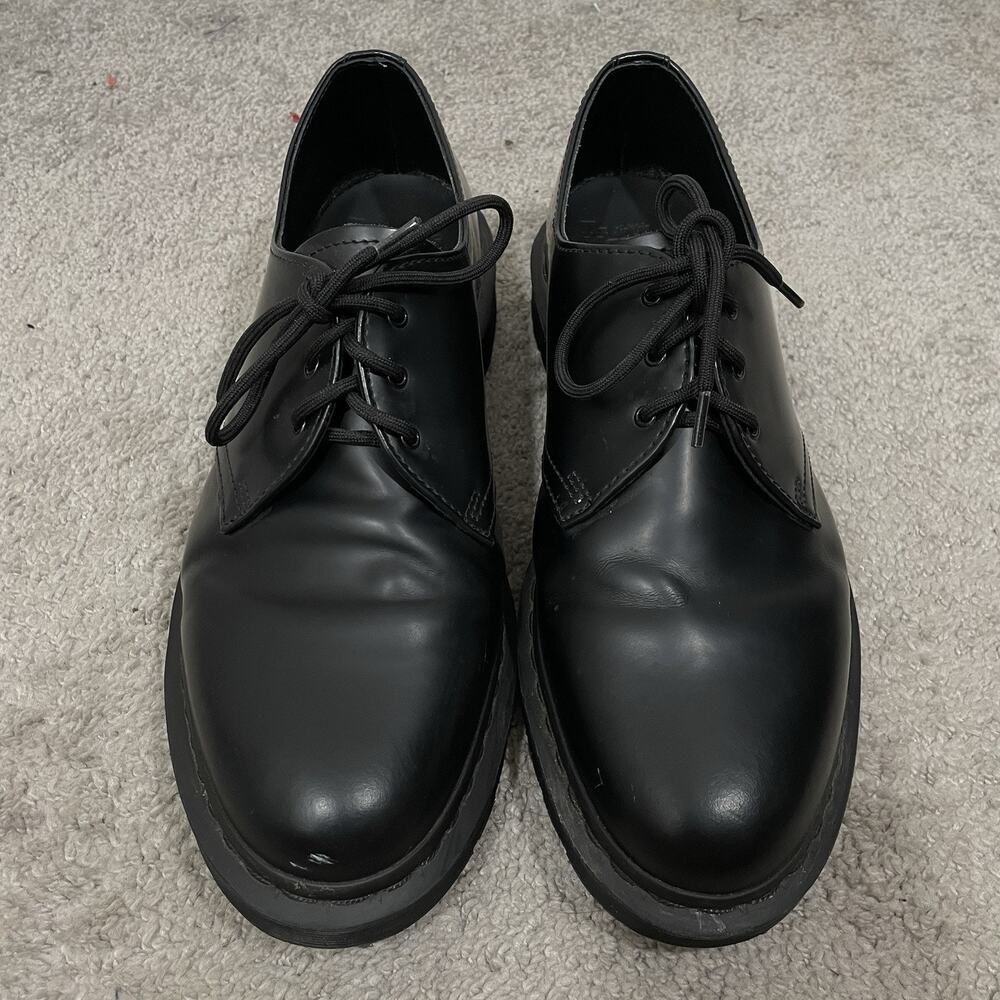 DR. MARTENS 14345 Black Smooth Oxford Shoes Men’s Size 12 Low Top Lace Up